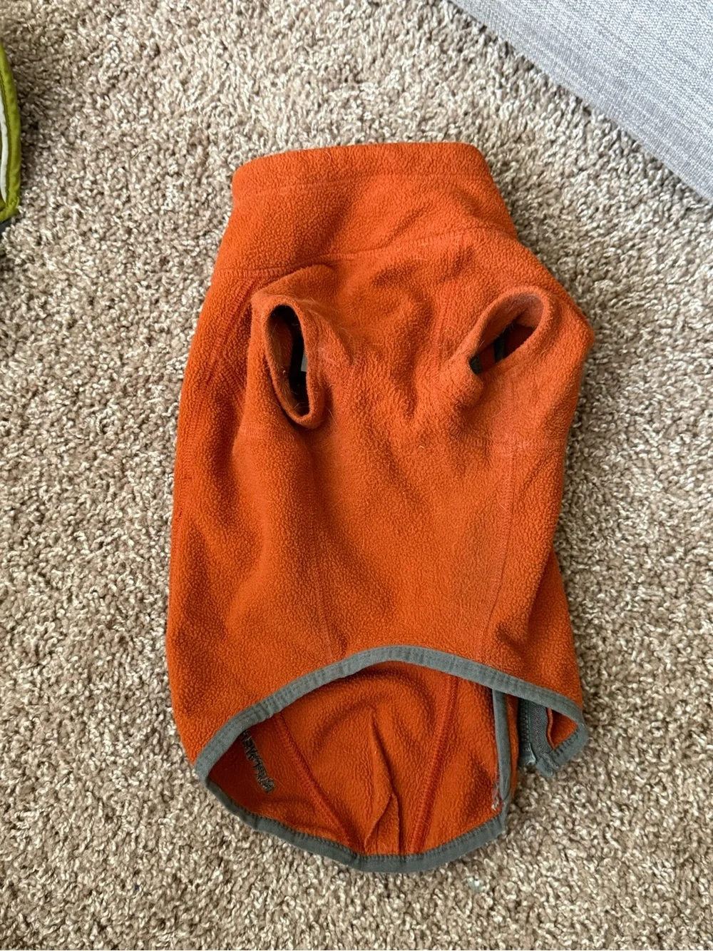 Ruffwear Orange Fleece Dog Jacket Reflective Trim - Picture 3 of 3